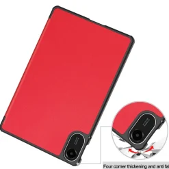 Wigento Für Xiaomi Redmi Pad 2 4G 11 Zoll 2025 3folt Wake UP Smart Tasche Rot Outlet