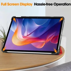 Wigento Für Xiaomi Redmi Pad 2 4G 11 Zoll 2025 3folt Wake UP Smart Tasche Rot Outlet