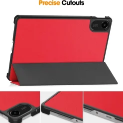 Wigento Für Xiaomi Redmi Pad 2 4G 11 Zoll 2025 3folt Wake UP Smart Tasche Rot Outlet