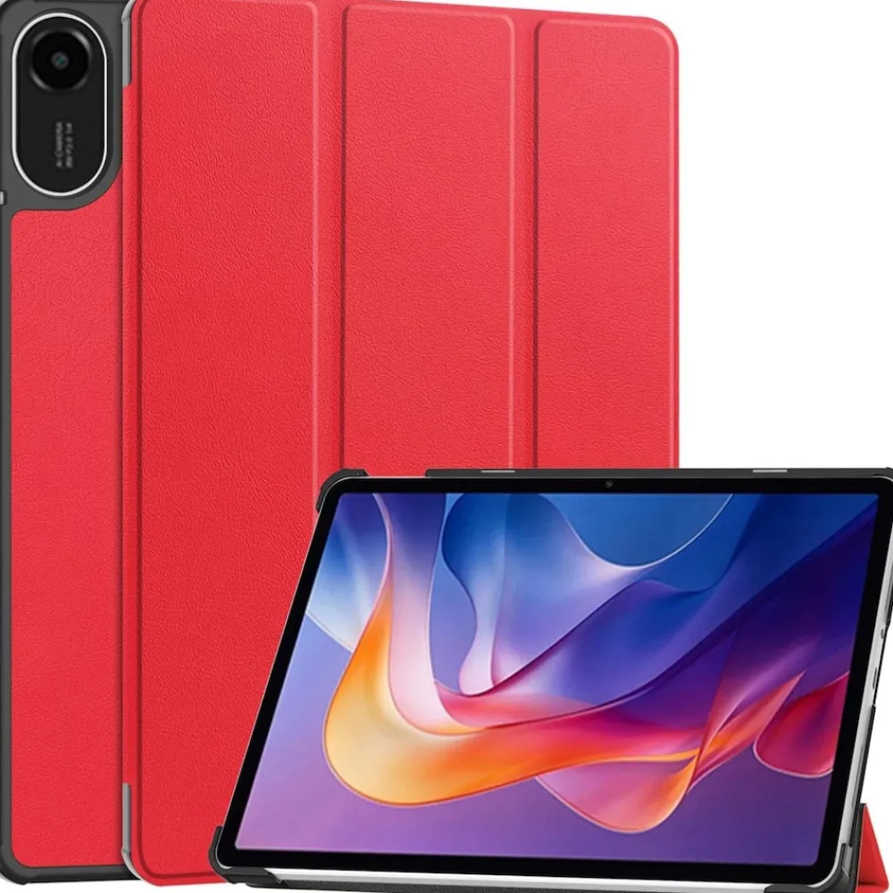 Wigento Für Xiaomi Redmi Pad 2 4G 11 Zoll 2025 3folt Wake UP Smart Tasche Rot Outlet
