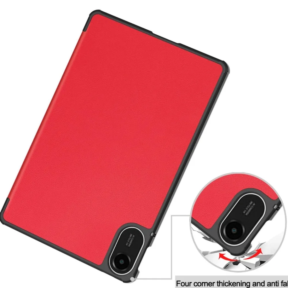 Wigento Für Xiaomi Redmi Pad 2 4G 11 Zoll 2025 3folt Wake UP Smart Tasche Rot Outlet