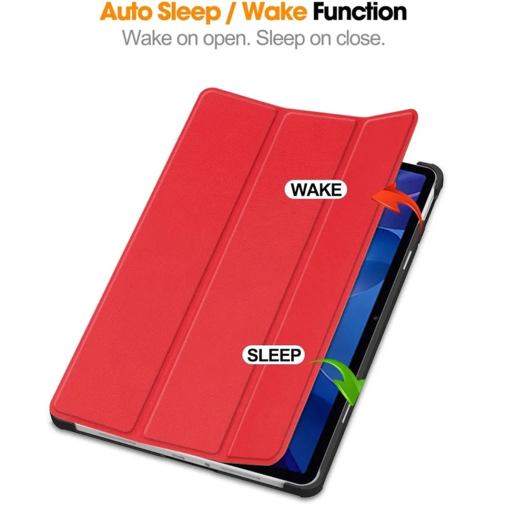 Wigento Für Xiaomi Redmi Pad 2 4G 11 Zoll 2025 3folt Wake UP Smart Tasche Rot Outlet