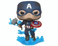 Funko, LLC Funko POP - Marvel: Endgame - Captain America mit Broken Shield und Mjolnir Outlet