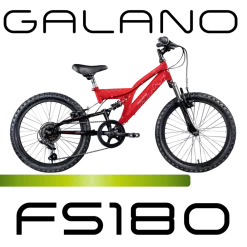 FS180 Kinderfahrrad ab 6 Jahre 120-135cm Mädchen Jungen Fahrrad 20 Zoll 6 Gang Mountainbike Fully mit V-Brakes MTB ^ Galano Hot