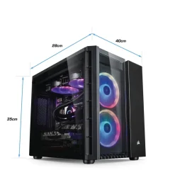 Kiebel Gaming PC Crystal XIII AMD Ryzen 7 8700F, 32GB DDR5, AMD Radeon RX 9060 XT 16 GB, 1TB SSD, Windows 11 Best