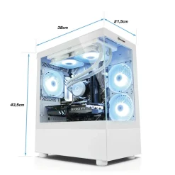 Gaming PC InvaderXS V AMD Ryzen 7 5800X, 64GB DDR4, NVIDIA RTX 5060 8 GB, 2TB SSD, Windows 11 ^ Kiebel