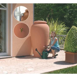 Regenwasserspeicher AMPHORA Komplett-Set terrakotta, 330 Liter ^ Garantia Sale