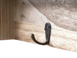 MCW Garderobe -C49, Wandgarderobe Wandregal, Vintage mit 5 Schubladen 32x65x13cm ~ natur Hot