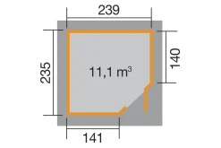 Gartenhaus 229 Gr.2, schwedenrot ^ WEKA Elf des Jahres Best