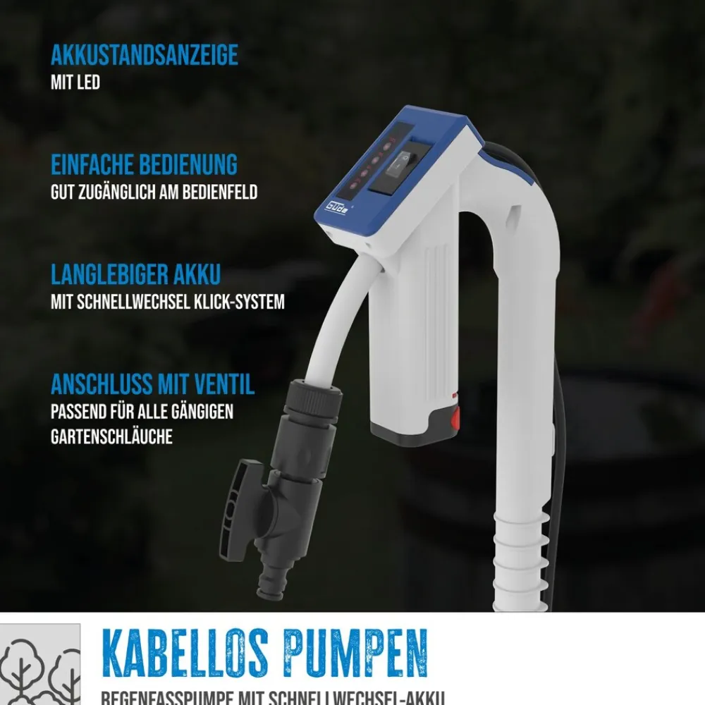 Güde Akku Regenfasspumpe RFP 12-201-04 Online