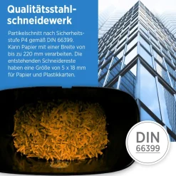 Genie 580 Aktenvernichter 10 Blatt Partikelschnitt und CD Vernichtung schwarz Best