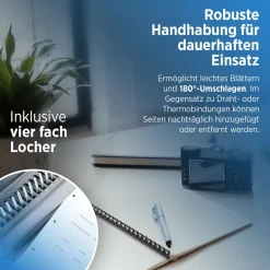 CB850 Bindegerät Bindemaschine Spiralbindegerät Stanzgerät Binder A4 Buch ^ Genie Sale