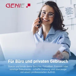 CB850 Bindegerät Bindemaschine Spiralbindegerät Stanzgerät Binder A4 Buch ^ Genie Sale