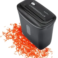 480X Aktenvernichter Shredder 8 Blatt Partikelschnitt 12 Liter Sicherheitsstufe P4 ^ Genie Hot