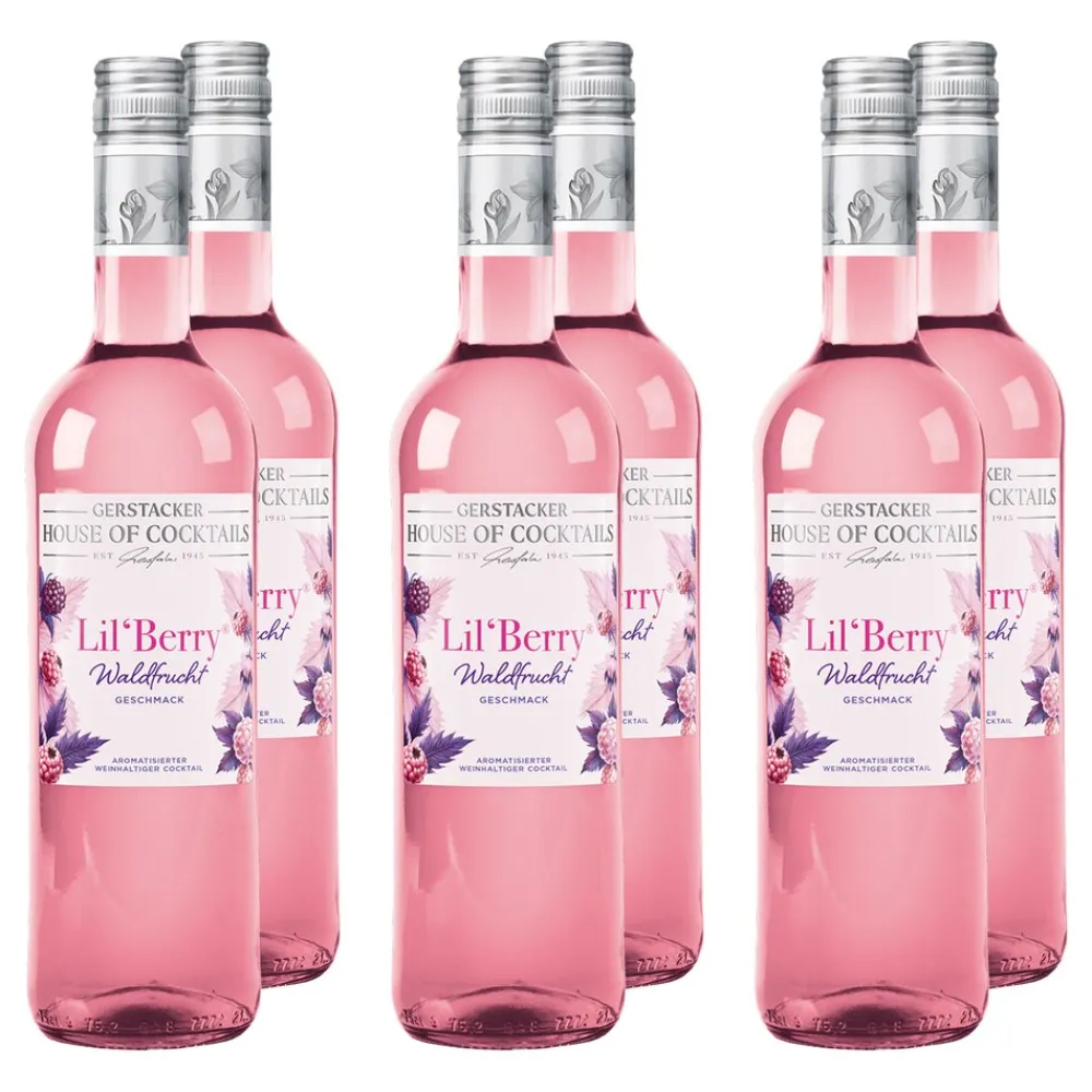 Gerstacker Lil’ Berry Waldfrucht 5,1 % vol 6 x 0,75 Liter ^ Gerstacker Weinkellerei Best