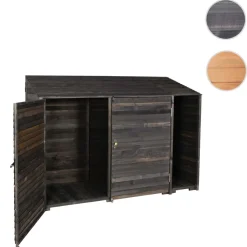 MCW Geräteschuppen -J75, Geräteschrank Gerätehaus, Holz gebeizt MVG-zertifiziert, 180x250x93cm ~ anthrazit-grau Sale