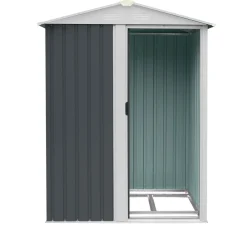 Geräteschuppen mit Schiebetür und Belüftung aus Metall Gerätehaus SAFE S ^ Aileenstore Outlet