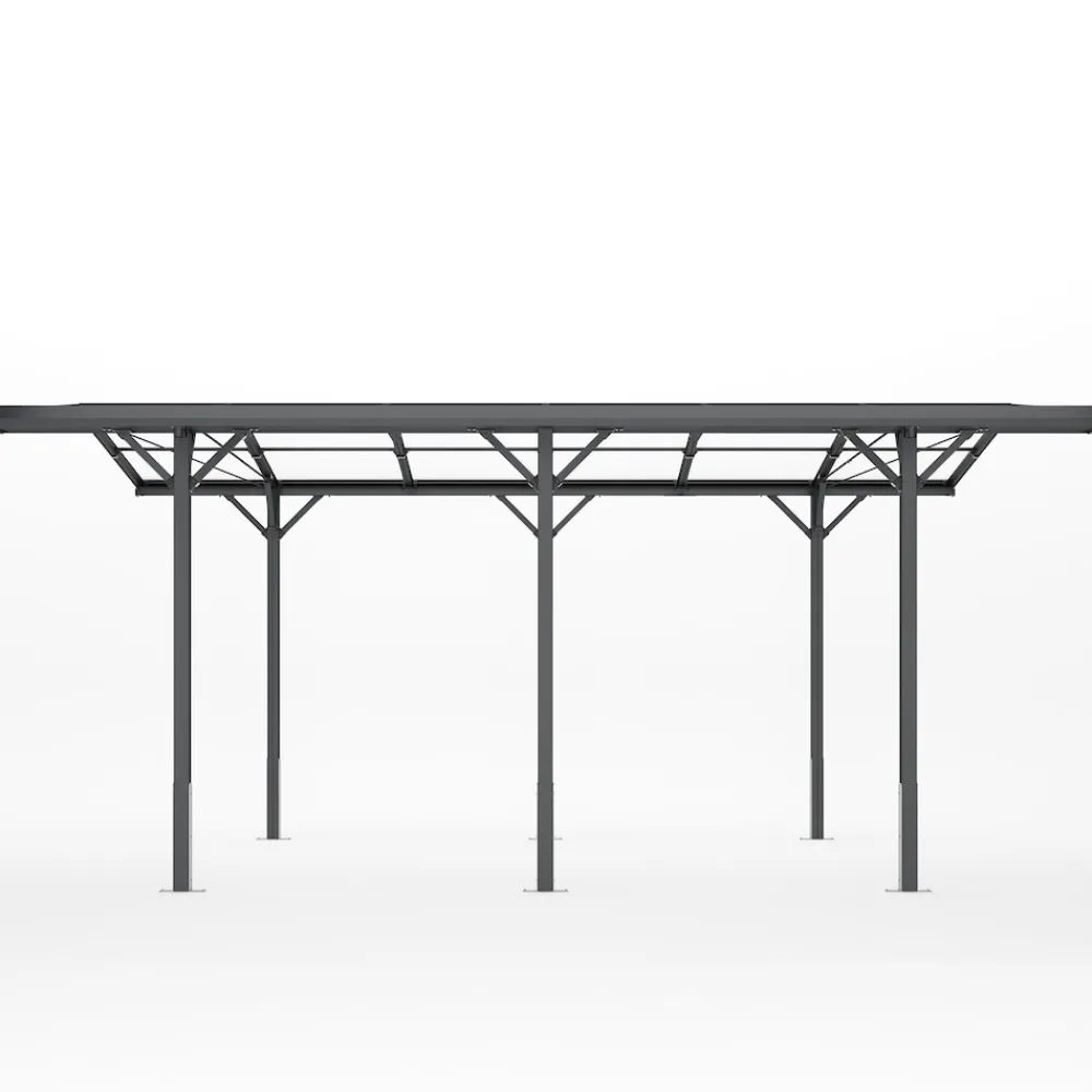 GFP Garten- & Freizeitprofi GFP Carport 2,85x5,05m Auto Unterstand Aluminium Anthrazit inkl. Regenrinne Online