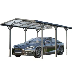 GFP Garten- & Freizeitprofi GFP Carport 2,85x5,05m Auto Unterstand Aluminium Anthrazit inkl. Regenrinne Online