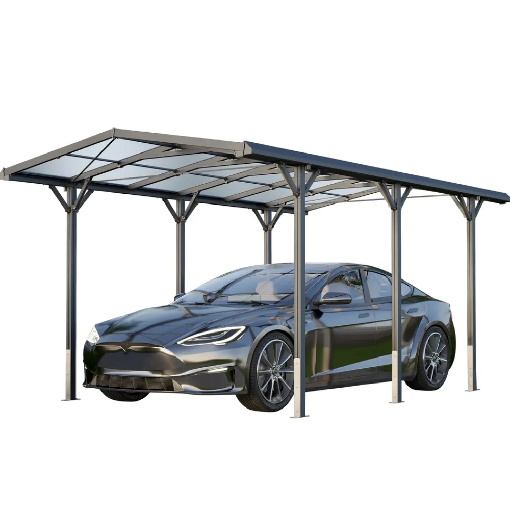 GFP Garten- & Freizeitprofi GFP Carport 2,85x5,05m Auto Unterstand Aluminium Anthrazit inkl. Regenrinne Online