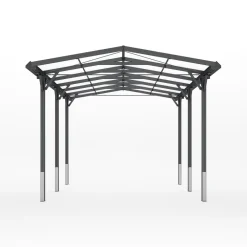 GFP Garten- & Freizeitprofi GFP Carport 2,85x5,05m Auto Unterstand Aluminium Anthrazit inkl. Regenrinne Online