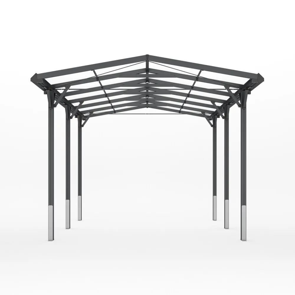 GFP Garten- & Freizeitprofi GFP Carport 2,85x5,05m Auto Unterstand Aluminium Anthrazit inkl. Regenrinne Online