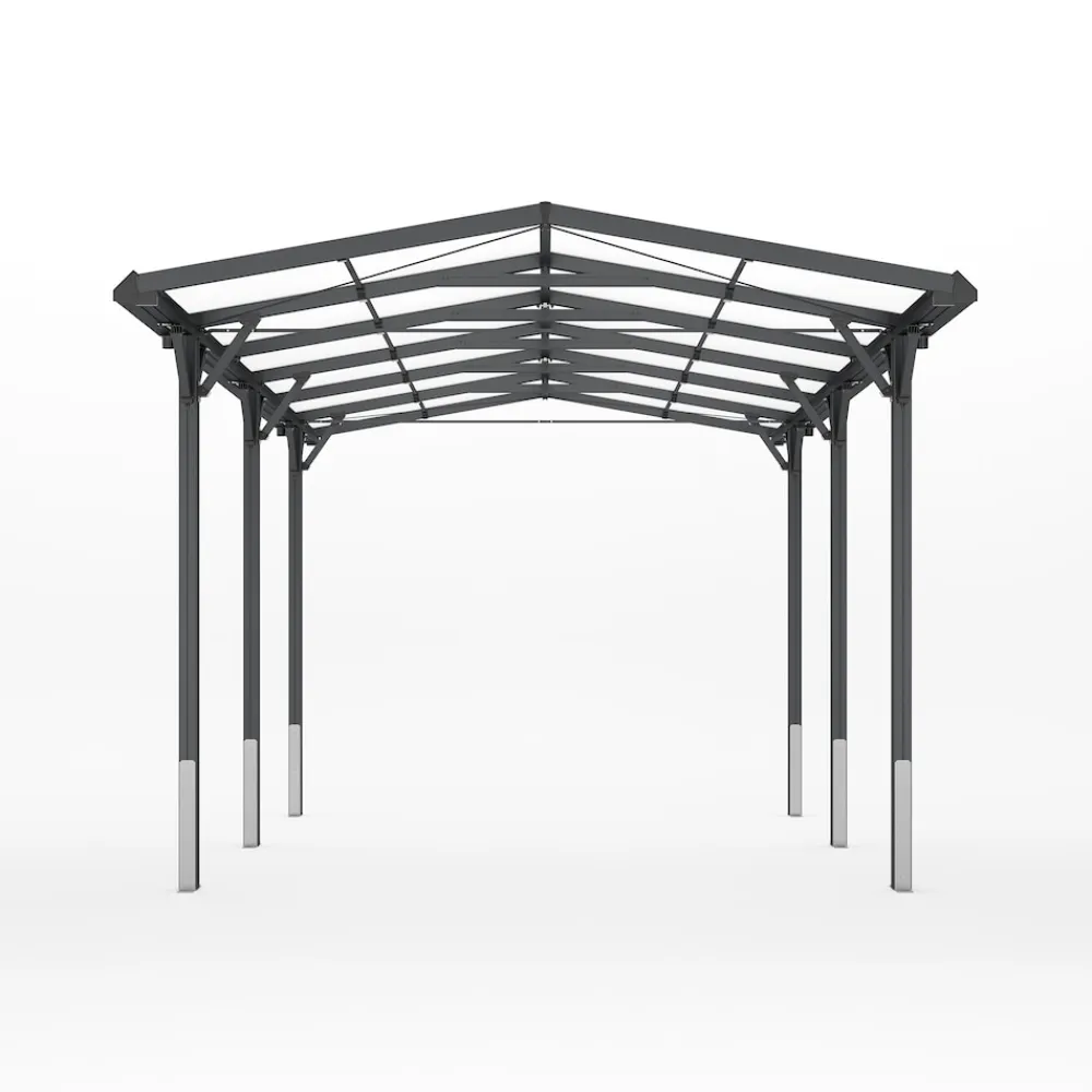 GFP Garten- & Freizeitprofi GFP Carport 2,85x5,05m Auto Unterstand Aluminium Anthrazit inkl. Regenrinne Online