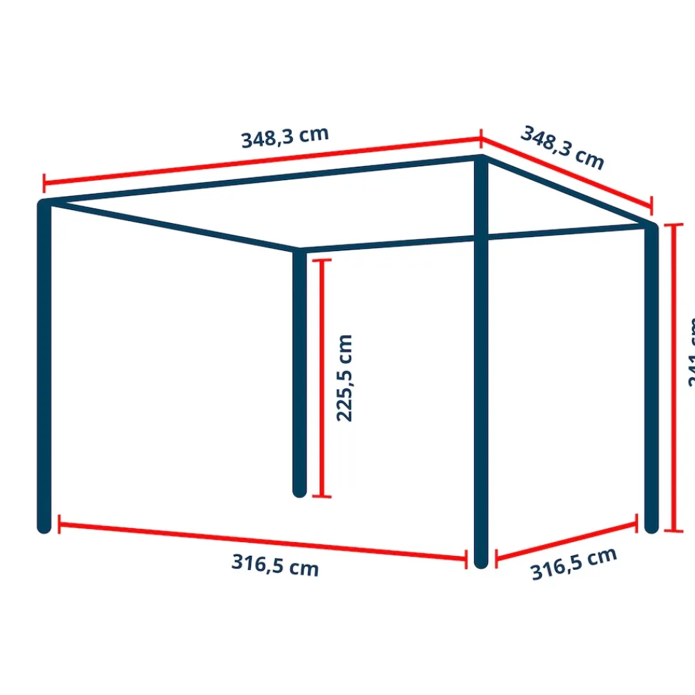 GFP Garten- & Freizeitprofi GFP Pergola Luma Premium Aluminium-Terrassenüberdachung mit Stahl-Lamellendach New