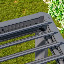 GFP Garten- & Freizeitprofi GFP Pergola Luma Premium Aluminium-Terrassenüberdachung mit Stahl-Lamellendach New