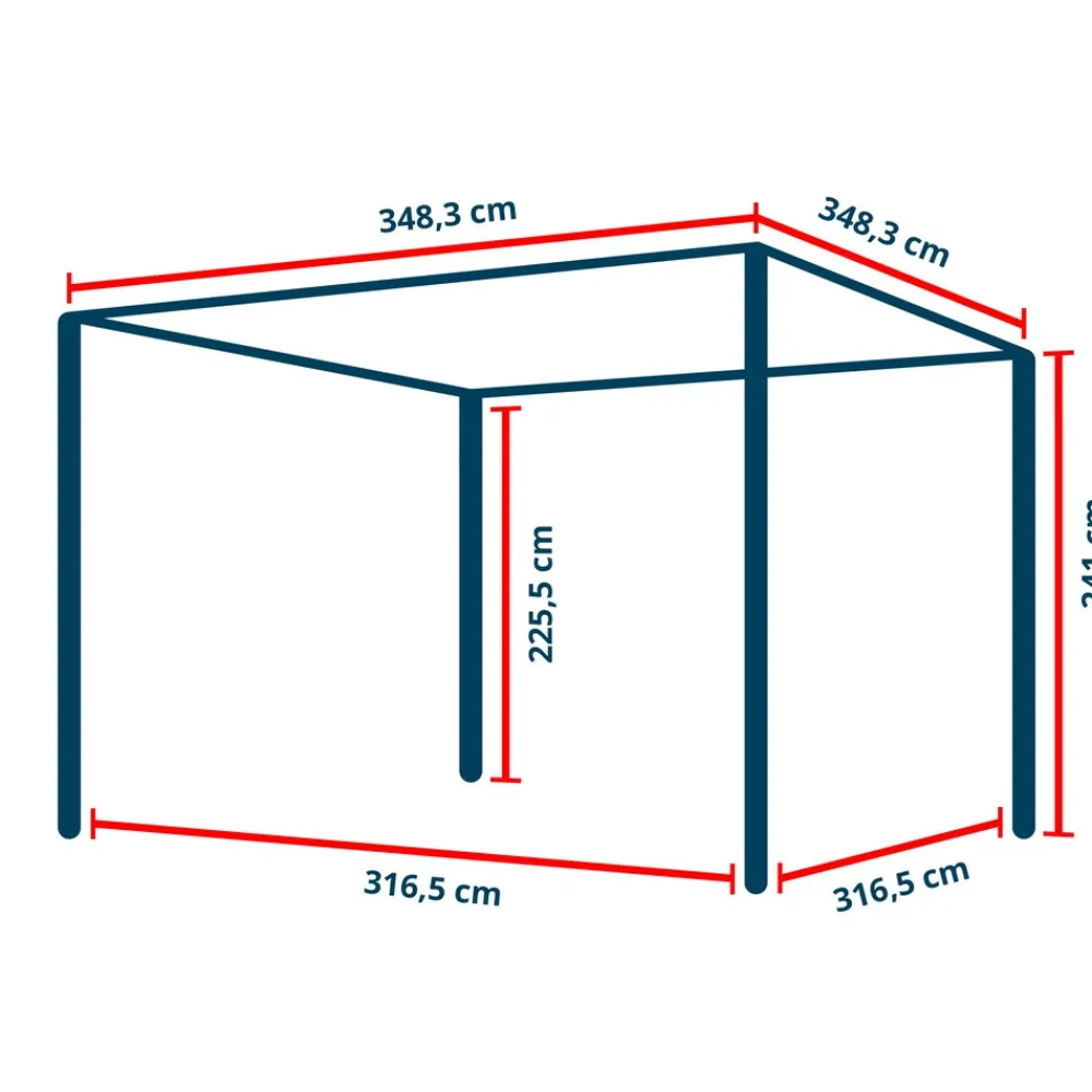 GFP Garten- & Freizeitprofi GFP Pergola Luma Premium Aluminium-Terrassenüberdachung mit Stahl-Lamellendach New