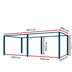 GFP Garten- & Freizeitprofi GFP Pergola Luma Premium Aluminium-Terrassenüberdachung mit Stahl-Lamellendach New