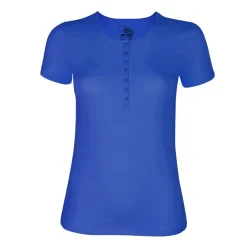 GIN TONIC Damen Basic T-Shirt Royal Blue