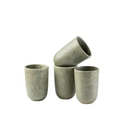 Gipfelstück Kaffeebecher-Set, Steinzeug Moos'N'Stein Grün New