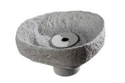 GREENLIFE Springbrunnen-Set für den Dekor-Regenspeicher "Hinkelstein", granitgrau Discount