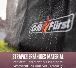 Grillfürst Abdeckhaube / Schutzhülle 141 x 66 x 123 cm Monarch 390, 340, 320 / Videro G4 / Triton 4, Triton 3 / Rogue 425, Rogue 425 SE, Rogue 365 / Dualchef 315 G, 325 G, S 325 G / Australia 415 G, 425 G, 455 G, Napoleon Triumph 495 Hot