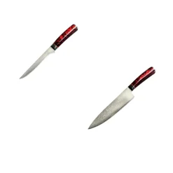 Damast Messer-Set Kochmesser & Ausbeinmesser ^ Grillfürst
