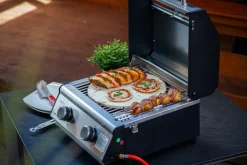 G201E 2-Brenner Gasgrill portabel v2 - Campinggrill / Balkongrill 50mbar ^ Grillfürst Outlet