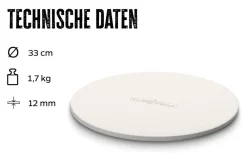 Grillfürst Pizzastein Ø 33 cm 2er Set Outlet