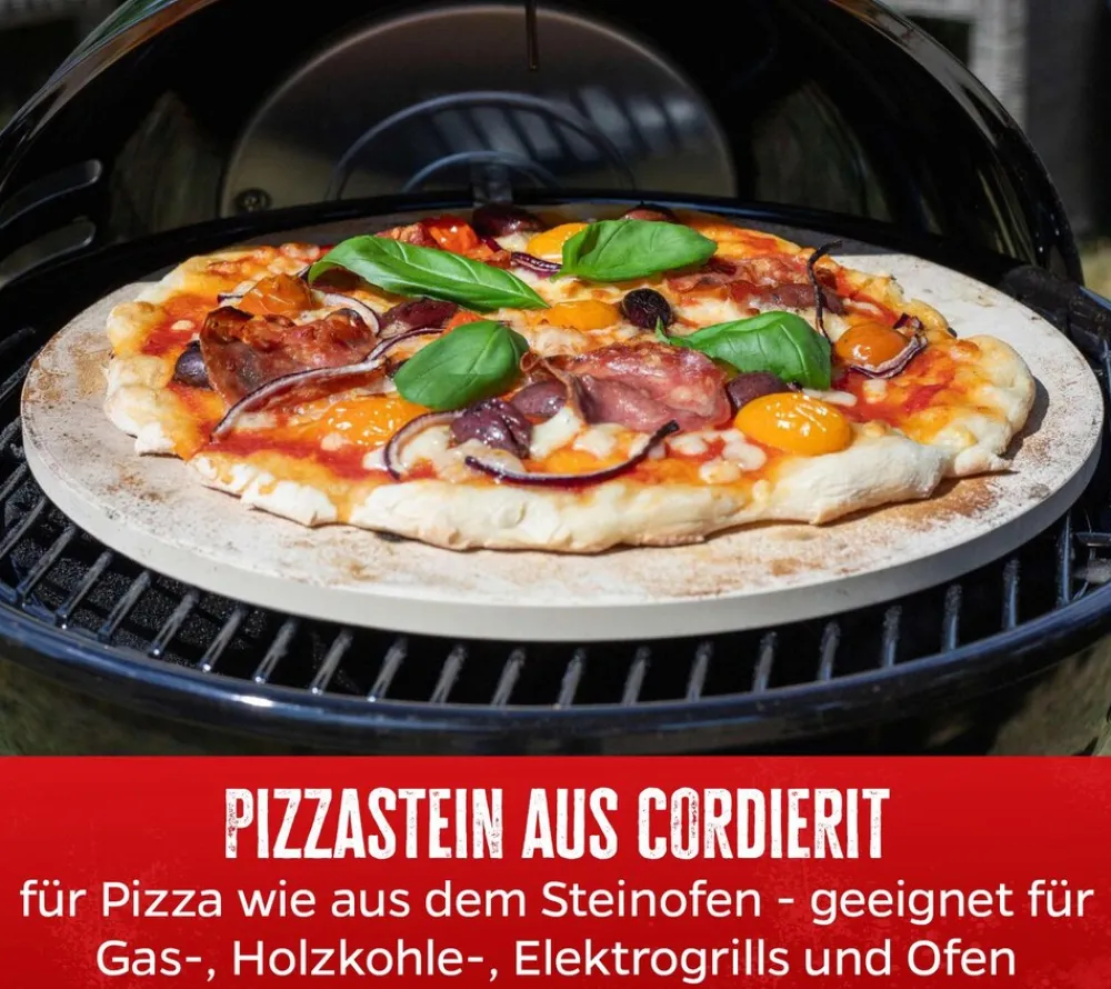 Grillfürst Pizzastein Ø 33 cm 2er Set Outlet