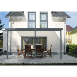 Gutta 4293153 Terrassenüberdachung anthrazit, 306 x 306 cm Best