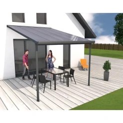4293162 Terrassenüberdachung anthrazit, 306 x 406 cm ^ Gutta Clearance