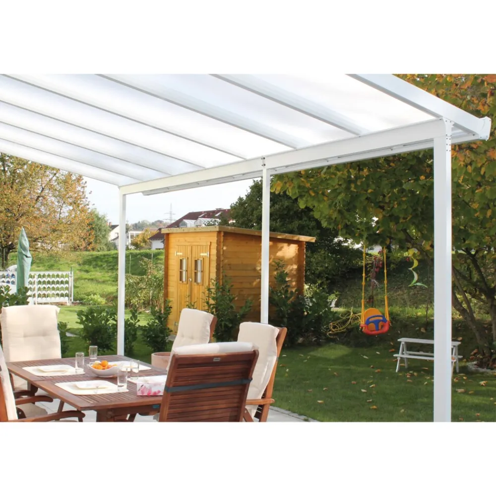 Gutta 4293103 Terrassenüberdachung weiß, 306 x 306 cm Online