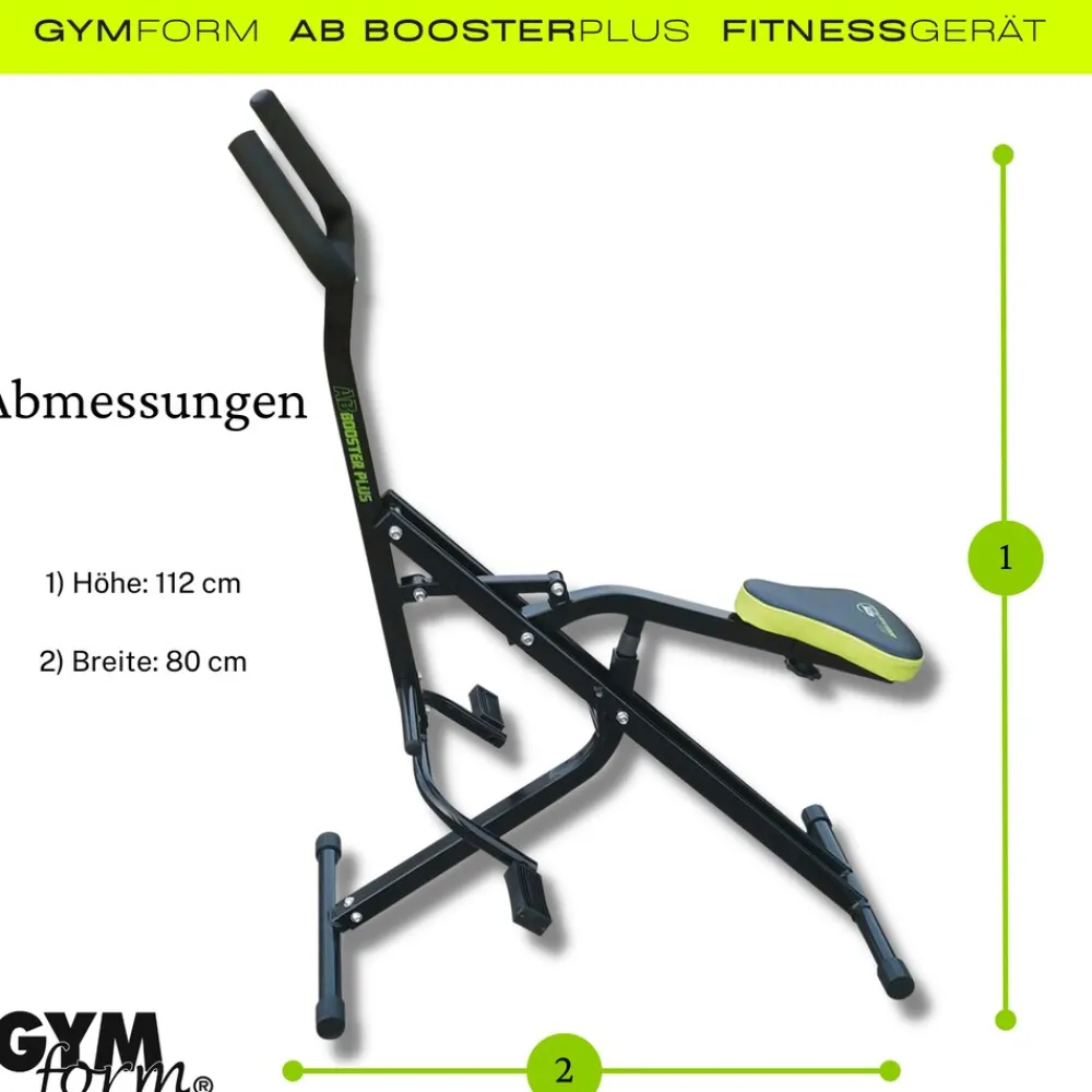 ® Fitnessgerät für Zuhause klappbar - Trainingsgerät Ab Booster Plus ^ Gymform Clearance