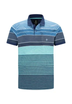 hajo Poloshirt Stay Fresh Kurzarmshirt blau