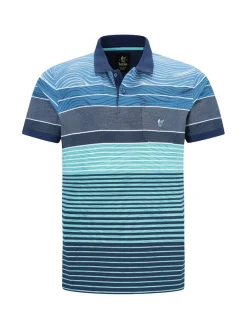 hajo Poloshirt Stay Fresh Kurzarmshirt blau
