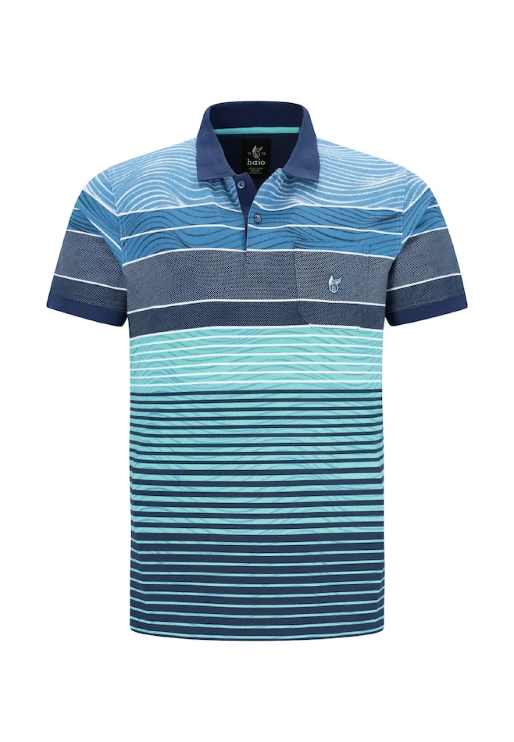 hajo Poloshirt Stay Fresh Kurzarmshirt blau