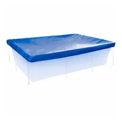 Poolabdeckung für Stahlrahmenpool 430x230cm Schutzplane Poolplane ^ Happy People Hot