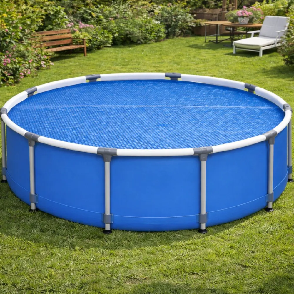 Pool Solarplane Rund für Framepool Stahlrahmenpool 300 cm Abdeckung ^ Happy People Outlet