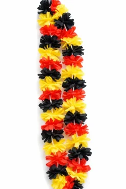 BETA Service GmbH Hawaiikette Deutschland Fanartikel Blumenkette Schwarz Rot Gold Fußball Party Online