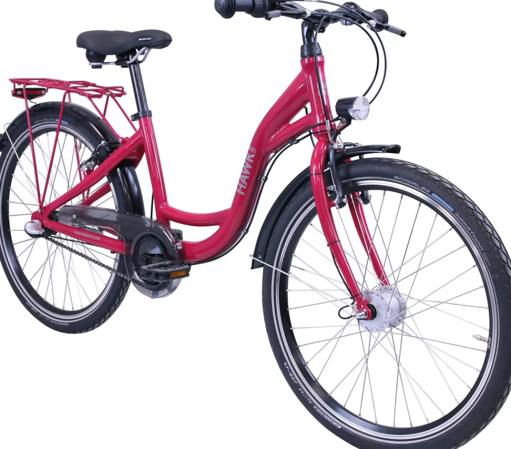 Hawk City Wave Jugendrad Mädchen 24 Zoll 35 cm Wave - Blau Outlet